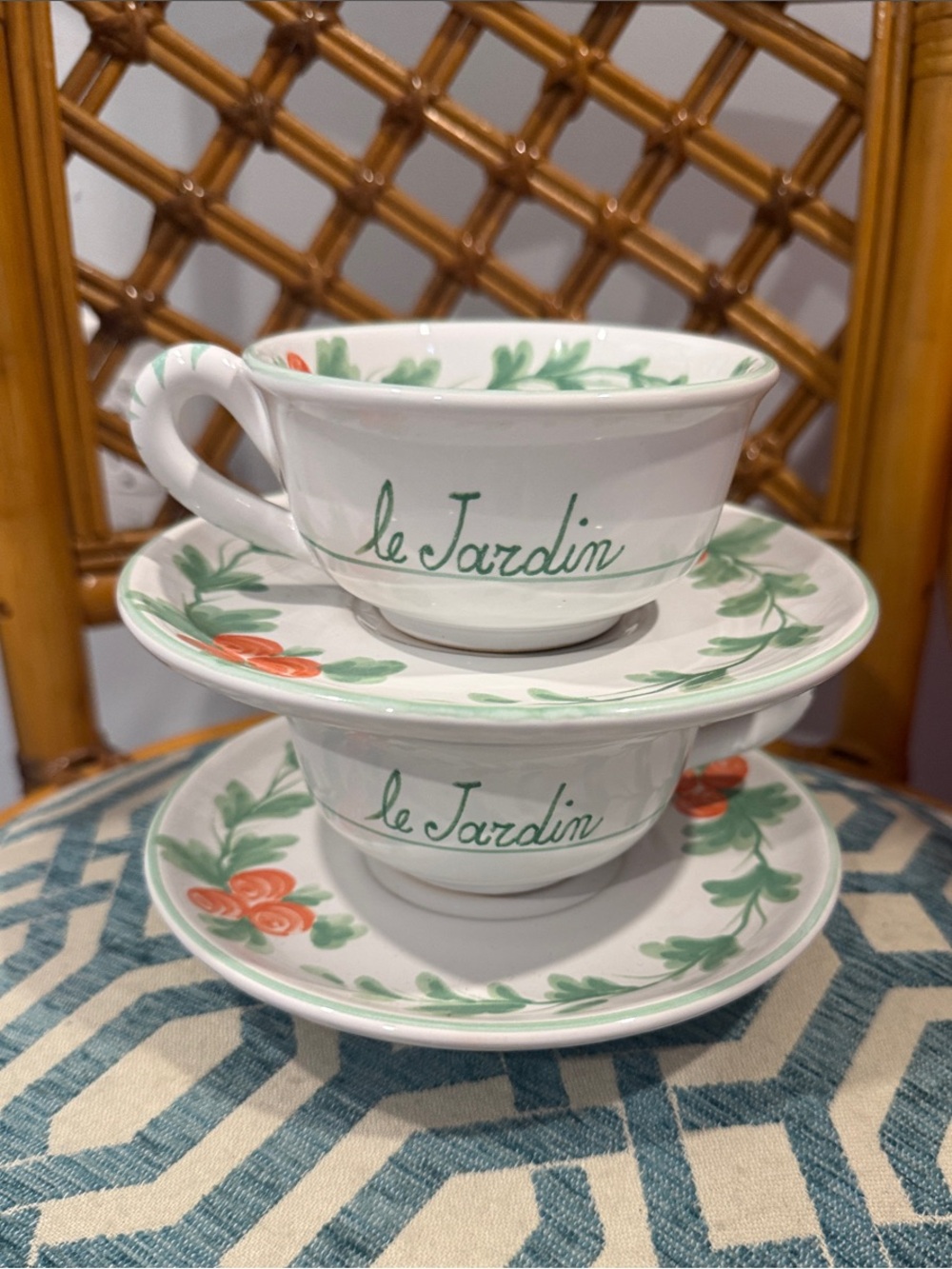 Starbucks Le Jardin Floral Teacup and Saucer Set
